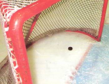 Puck in net